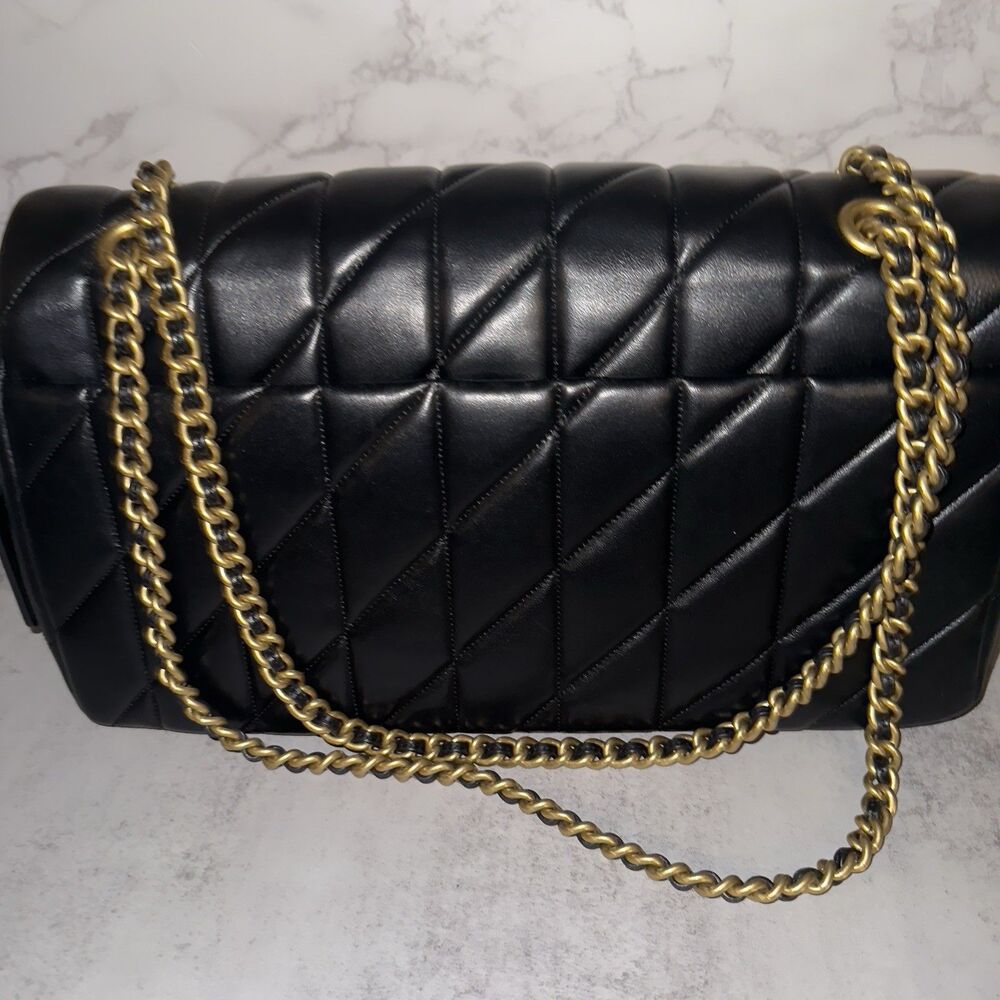 Coach Black Tabby 33 Quilted Nappa Leather Shoulder Bag CP151 $790 Retail - Picture 14 of 16